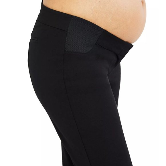 A PEA IN THE POD Maternity Straight-Leg Twill Pants - Picture 3 of 4